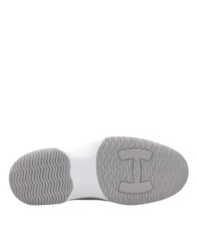 Hogan Interactive Sneakers In Suede And Smooth Leather With Technical Fabric Inserts In Multi