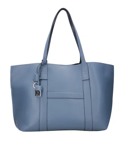 Hogan Medium Script H-charm Tote Bag In Blue