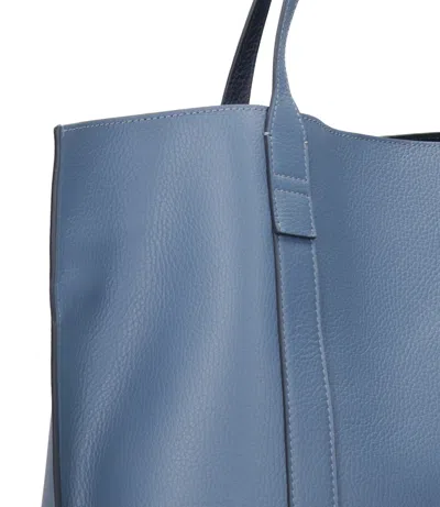 Hogan Medium Script H-charm Tote Bag In Blue