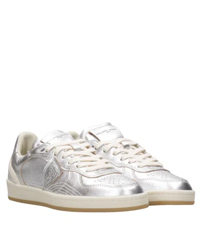 Philippe Model Sneakers Silver In Silver