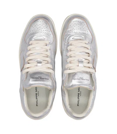 Philippe Model Sneakers Silver In Silver
