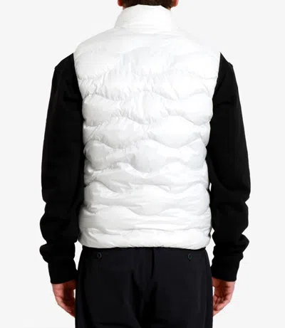 Blauer White Polyamide Sleveless Jacket In White