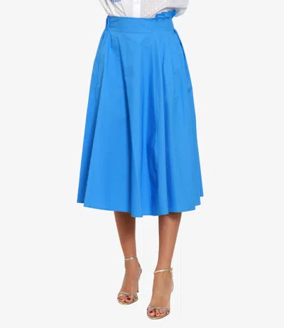 Msgm Skirts Clear Blue In Blue