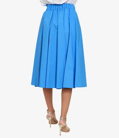 Msgm Skirts Clear Blue In Blue