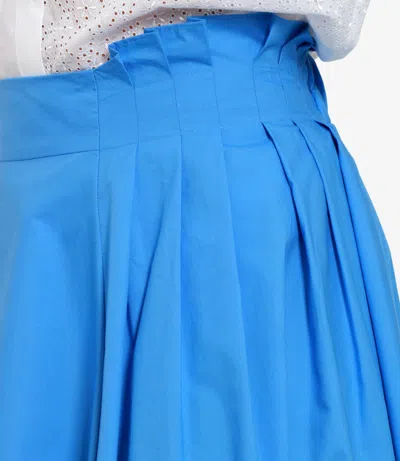 Msgm Skirts Clear Blue In Blue