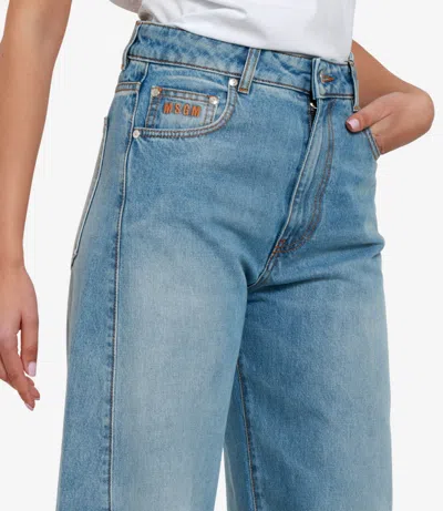 Msgm Jeans Light Denim In Blue