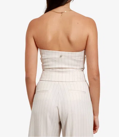 Aniye By Button-front Bandeau Top In Neutral