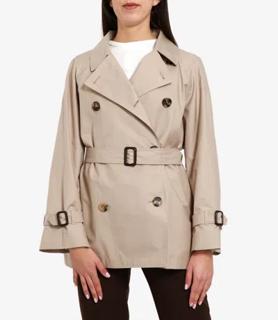 Max Mara The Cube Coats Sand In White