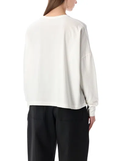 Studio Nicholson Loop Oversized Mercerized Cotton Jersey Tee In White