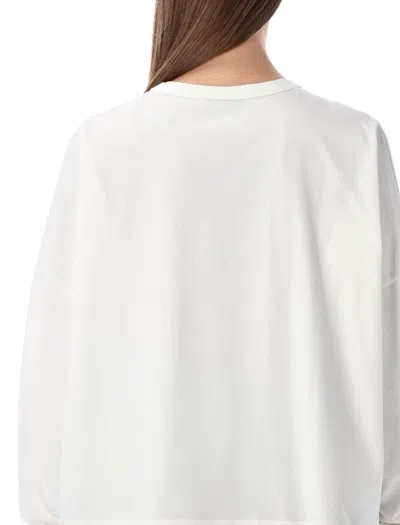 Studio Nicholson Loop Oversized Mercerized Cotton Jersey Tee In White
