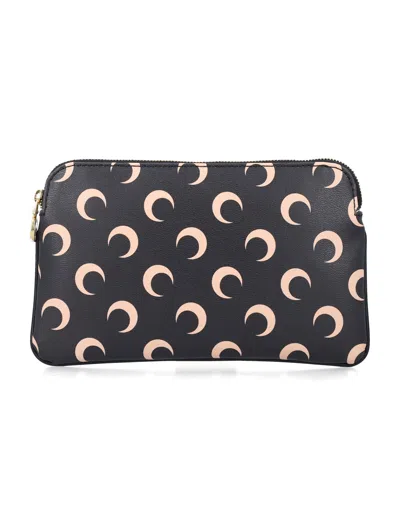 Marine Serre Moon Pattern Shoulder Bag Gold Tone Hardware In Multi