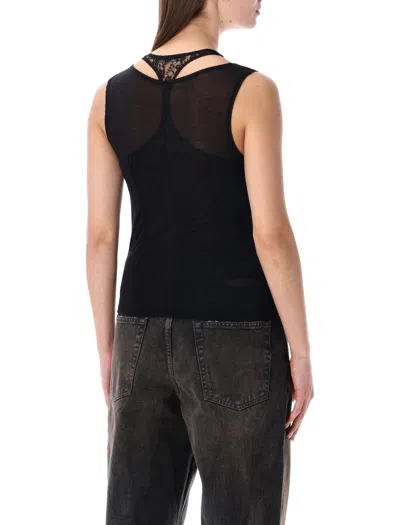 Our Legacy Swim Layered-effect Cotton-blend Tank In Black