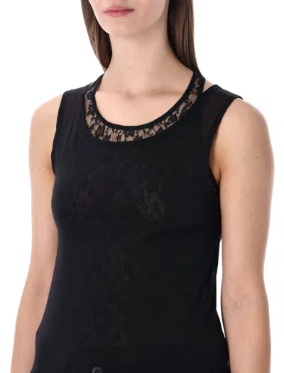 Our Legacy Swim Layered-effect Cotton-blend Tank In Black