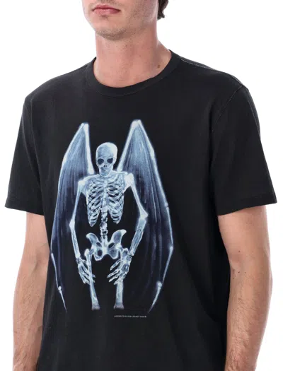 Our Legacy Mens Fallen Angel Print Graphic-print Cotton T-shirt In Black