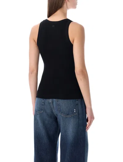 Ami Alexandre Mattiussi Ami Paris Women Ami De Couer Cotton Tank Top In Black