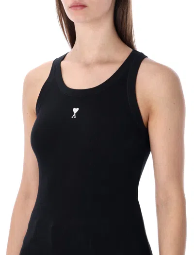 Ami Alexandre Mattiussi Ami Paris Women Ami De Couer Cotton Tank Top In Black