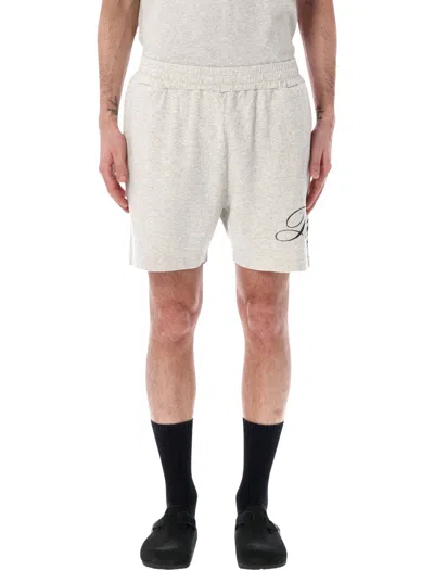 Represent Owners Club Script Shorts Side Pockets In Gray