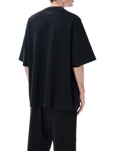Essentials Black Holiday Ponte 90s T-shirt In Black
