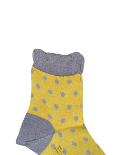 Antipast Dotted Socks In Yellow