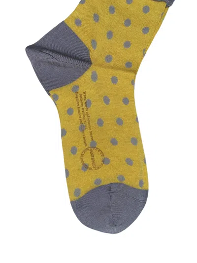 Antipast Dotted Socks In Yellow