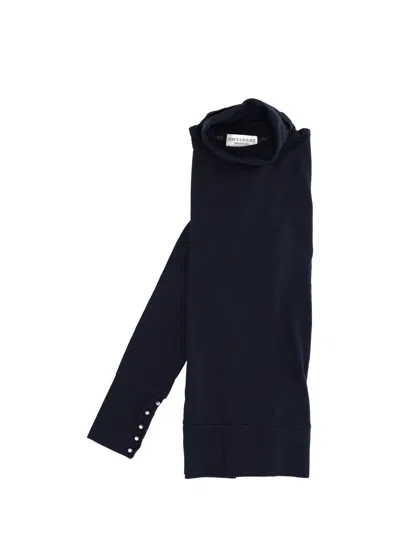 Antipast Knit T-shirt Black In Blue