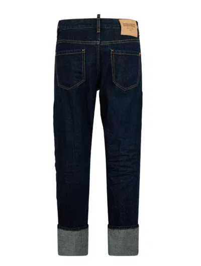 Dsquared2 Pants 5 Pockets In Blue