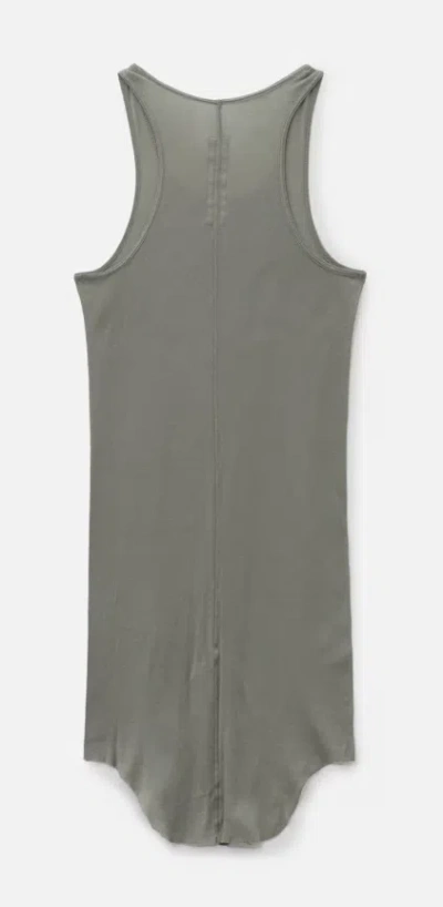 Rick Owens Basic Rib Tank In Gray