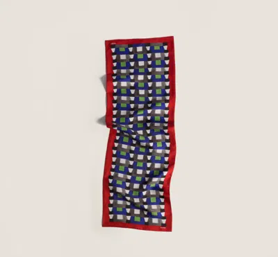 Miu Miu Geometric-printed Silk Scarf In Multi