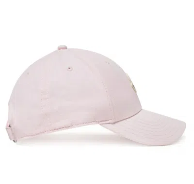 Moncler Gabardine Baseball Cap With Logo Patch In Pink