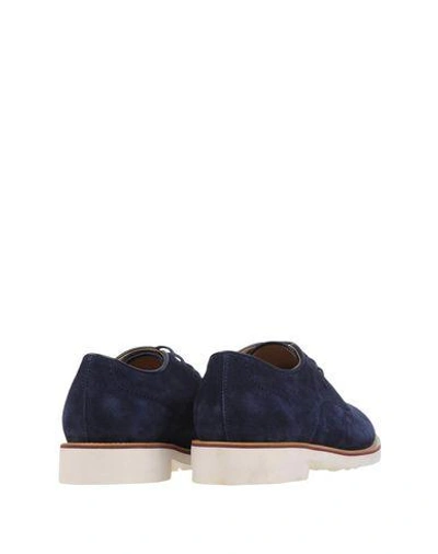 Shop Tod's Lace-up Shoes In Dark Blue