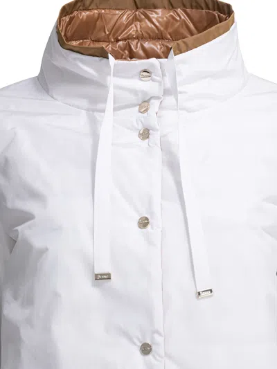 Herno Reversible Short Down Jacket In White
