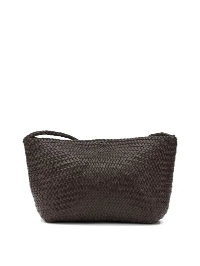 Dragon Diffusion Woven Texture Shoulder Bag Single Strap In Red