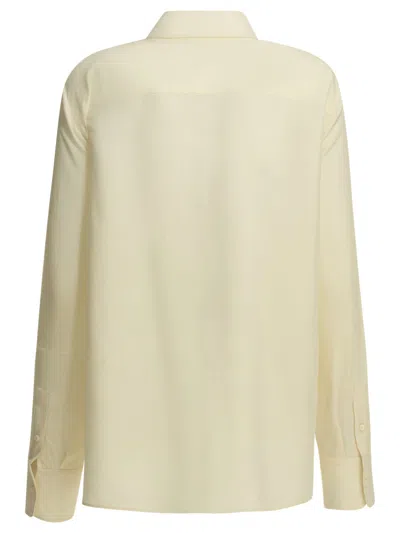 Givenchy Silk Blouse Shirts Beige In Neutral