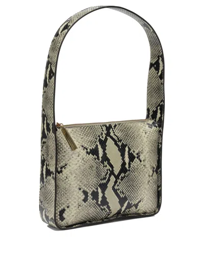 Khaite Small Lori Python Print Leather Shoulder Bag In Animal Print