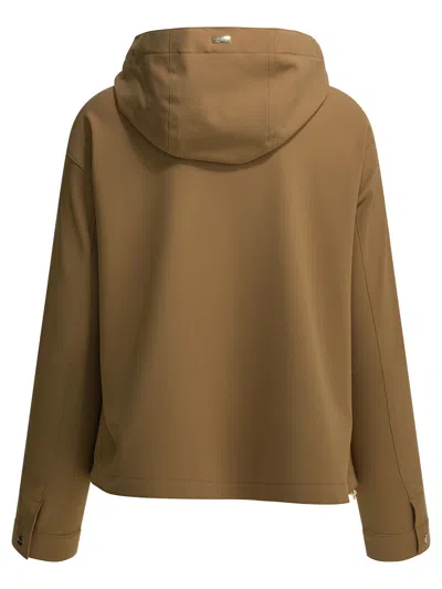 Herno Light Jacket In Brown