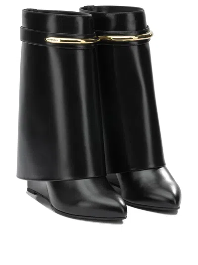 Givenchy Shark Pinch 95 Mid-calf Leather Boots In Multi
