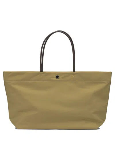 Tory Burch Ella Twist Nylon Shoulder Bag With Maxi Logo Patch On The Front In Green