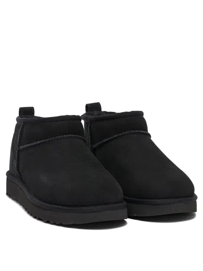 Ugg Classic Ultra Mini Ankle Boots In Black