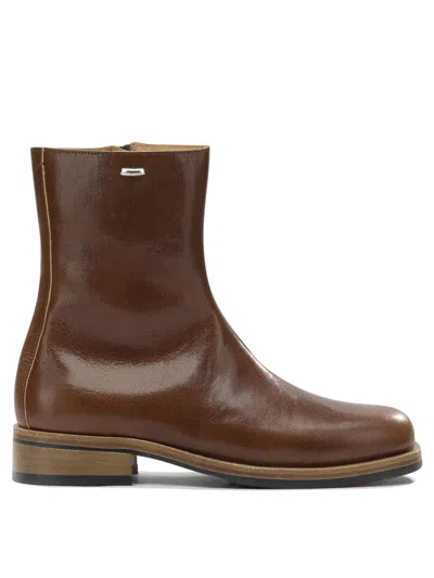 Our Legacy Daimono Boots In Whisky-colored Calfskin In Brown
