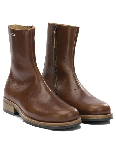 Our Legacy Daimono Boots In Whisky-colored Calfskin In Brown