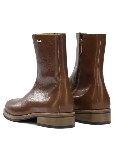Our Legacy Daimono Boots In Whisky-colored Calfskin In Brown