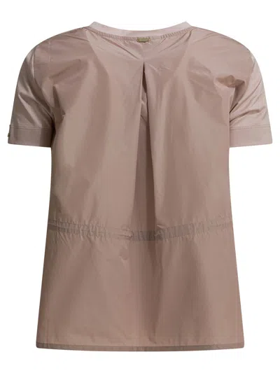 Herno Crew-neck T-shirt In Pink