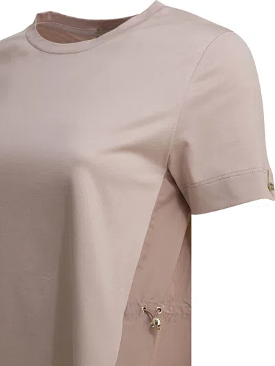 Herno Crew-neck T-shirt In Pink