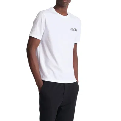 Balmain Logo-print T-shirt Men In White