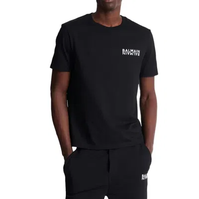 Balmain Logo-print Cotton T-shirt In Black