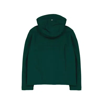 Herno Bicolor Elastane Shell Jacket In Green