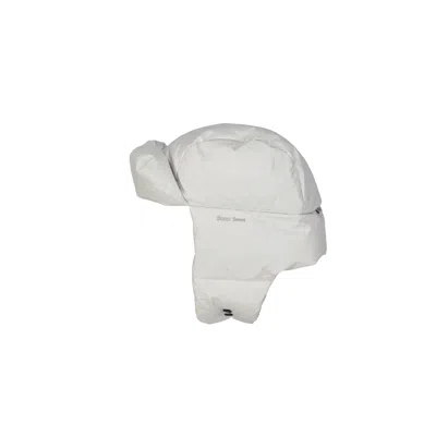 Herno White Polyester Beanie In White