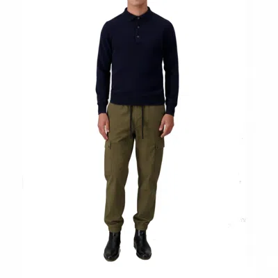 Herno Bicolor Polyester Cargo Pants In Green
