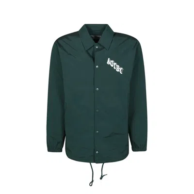 Autry Bicolor Polyester Shell Jacket In Green