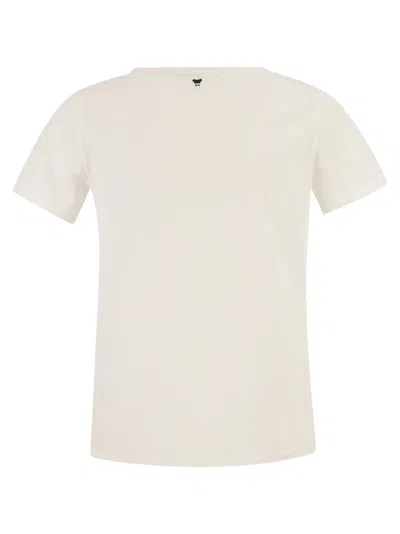Weekend Max Mara Weekend Maxmara Wkdmultif Basic Stretch Jersey T Shirt In White